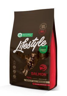 Сухой беззерновой корм с лососем для взрослых собак всех пород Lifestyle Grain Free Salmon Adult All Breeds 1,5кг NPLS45677 фото