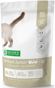 Сухой корм для растущих котят после стерлизации Sterilised Junior Poultry with krill 400g NPS45772 фото