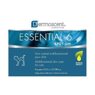 Dermoscent (Дермосент) Essential 6 spot-on - Средство по уходу за кожей и шерстью кошек и крупных грызунов(4х0,6мл) 11501 фото