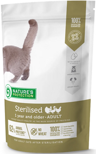 Сухой корм для стерилизованных котов и кошек Nature's Protection Sterilised 400г NPS45775 фото