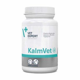 Vet Expert KalmVet Пищевая добавка, уменьшающая симптомы стресса у кошек и собак, 60 капс. VE58709 фото