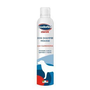 Шампунь мусс с хлоргексидином для собак и щенков Inodorina Clorex Shampoo Mousse 300 мл 240.0020.005 фото