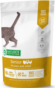 Сухой корм для пожилых кошек Nature's Protection Senior 400g NPS45781 фото