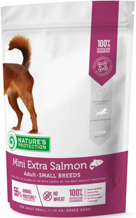 Сухой корм для взрослых собак малых пород с лососем Mini Extra Salmon Adult Small Breeds 500g NPS45736 фото