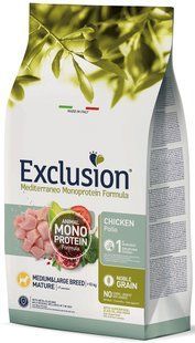 Exclusion Mature Chicken Medium&Large Breed корм для дорослих собак середніх та великих порід з куркою 3 кг 5900 фото
