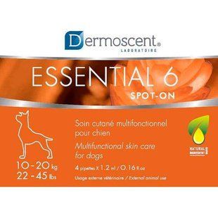 Dermoscent (Дермосент) Essential 6 spot-on - Средство по уходу за кожей и шерстью собак - до 10 кг 21501 фото